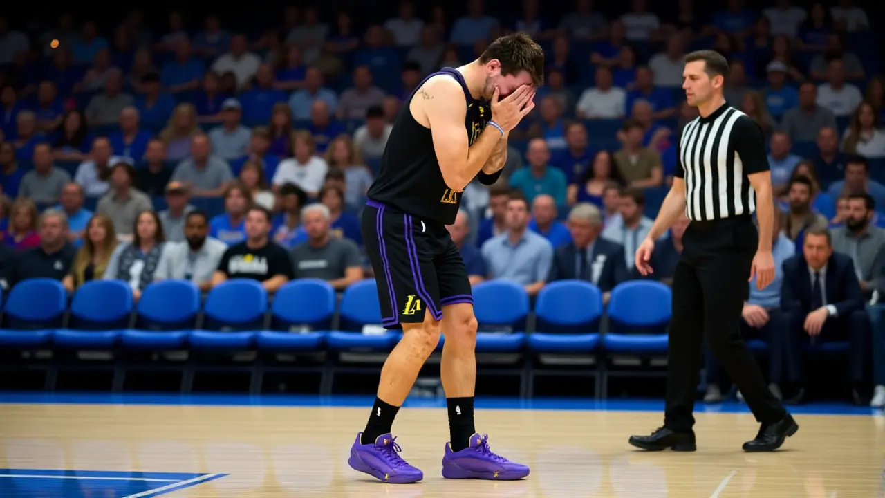 Luka Doncic lesiona isquiotibiais em derrota humilhante dos Lakers