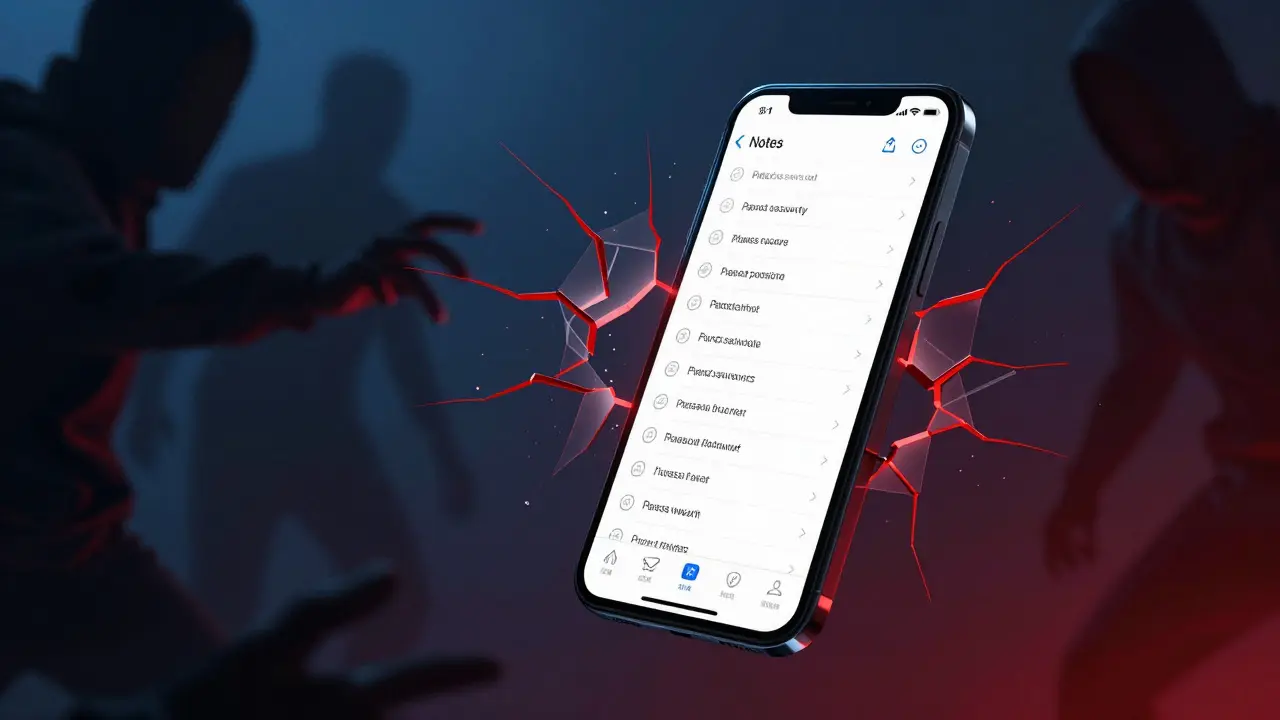 Por que usar um app de notas compartilhadas para senhas da família é uma má ideia